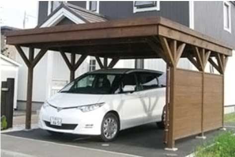 木製カーポート